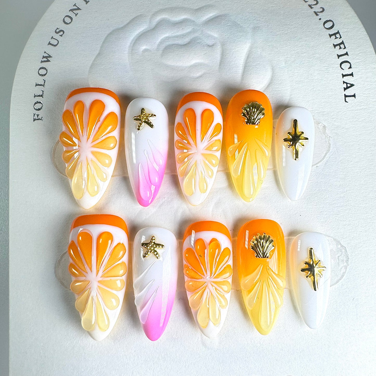 Citrus Vibes - False nails - Nail 22 Official