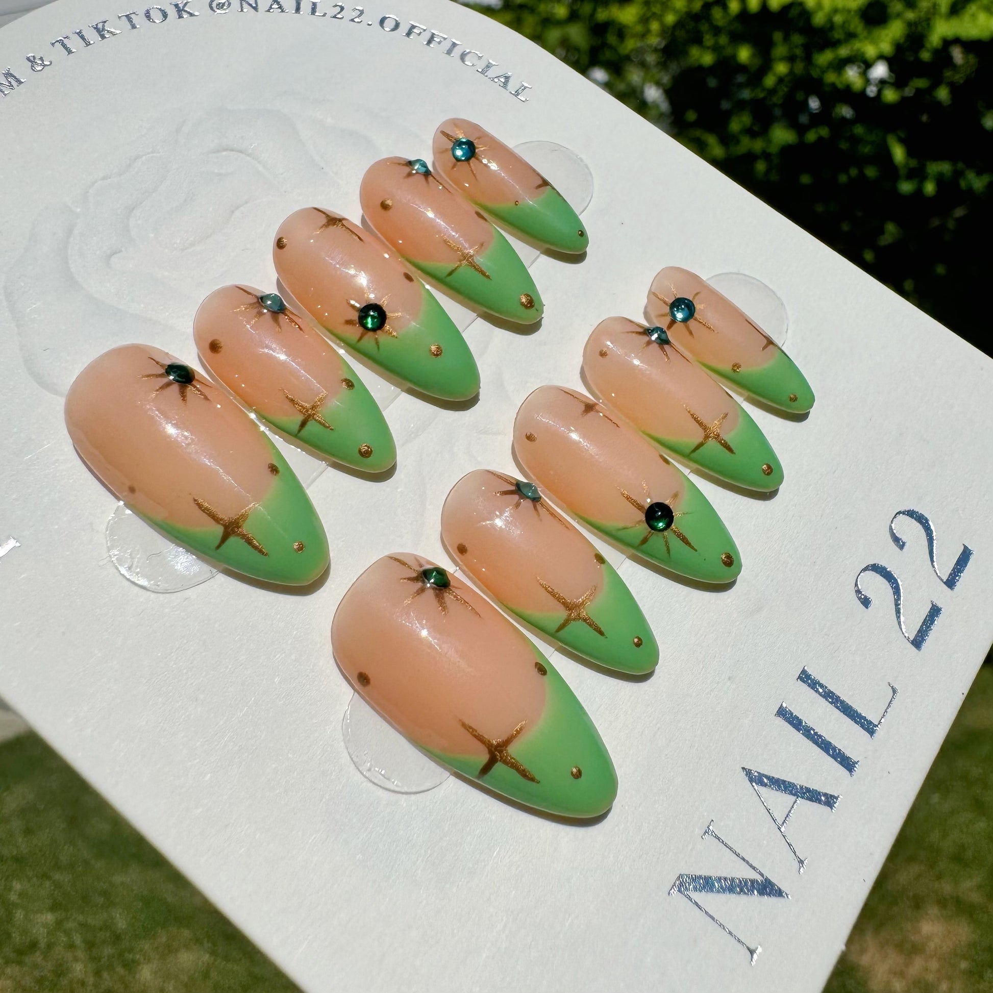 Melon Starlight - False nails - Nail 22 Official