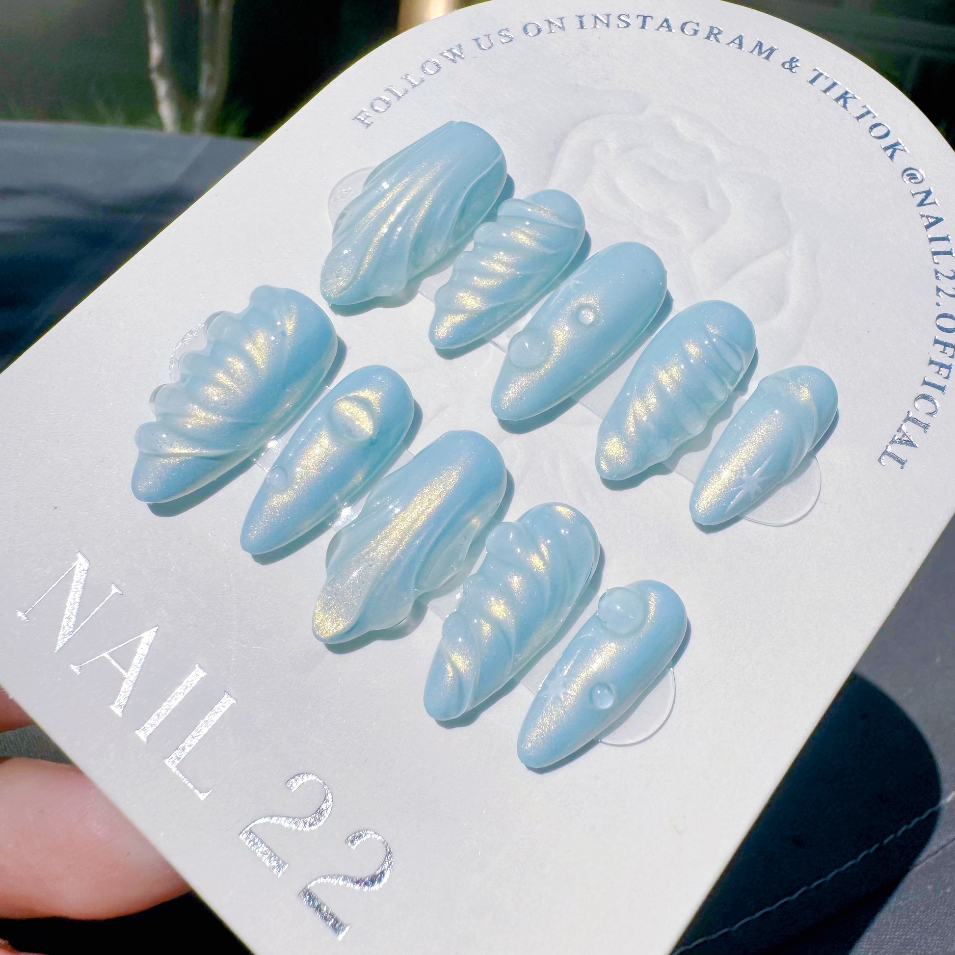 Mermaid Blue - False nails - Nail 22 Official
