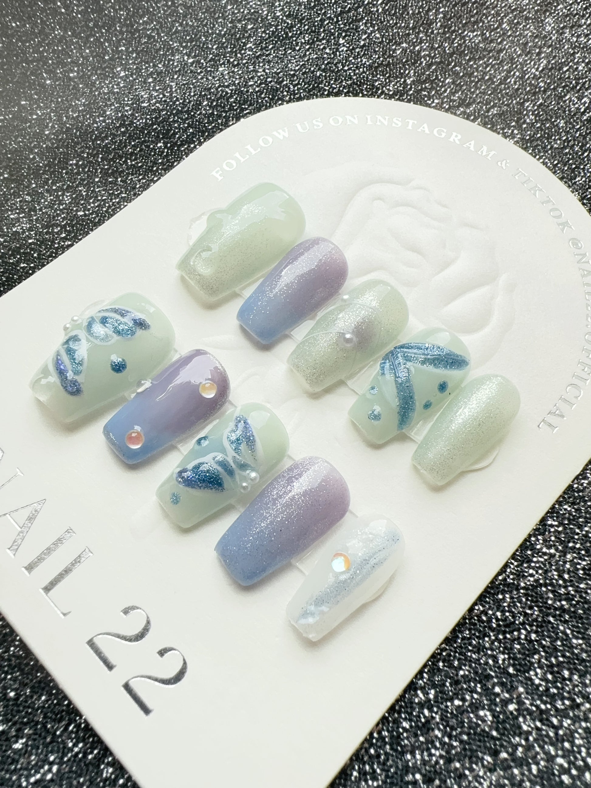 Ocean Treasure - False nails - Nail 22 Official