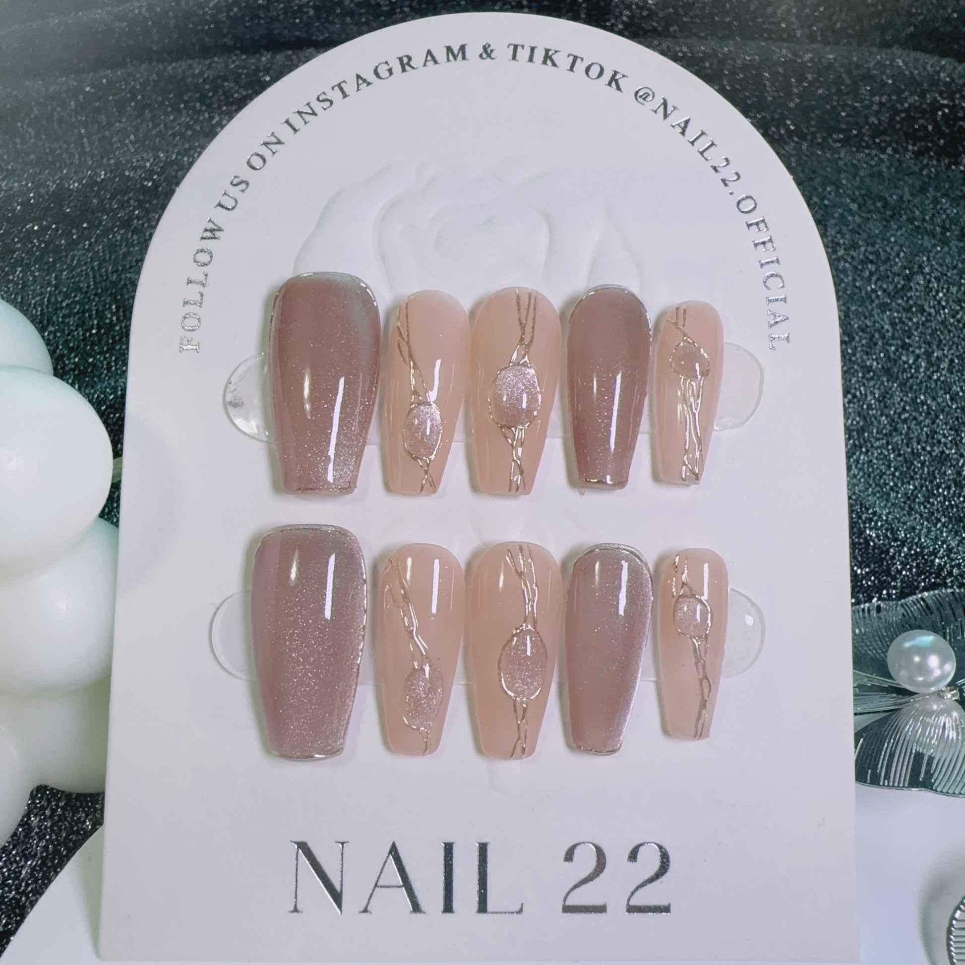 Pink Opal - False nails - Nail 22 Official