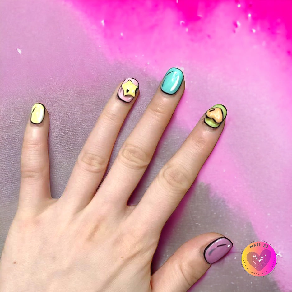 Pop Art - False nails - Nail 22 Official