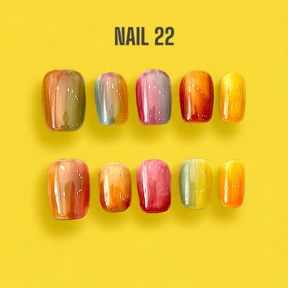 Rainbow Pop - False nails - Nail 22 Official