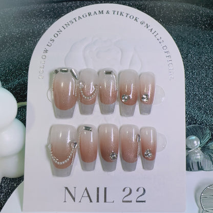 Charmed FrenchTip - False nails - Nail 22 Official