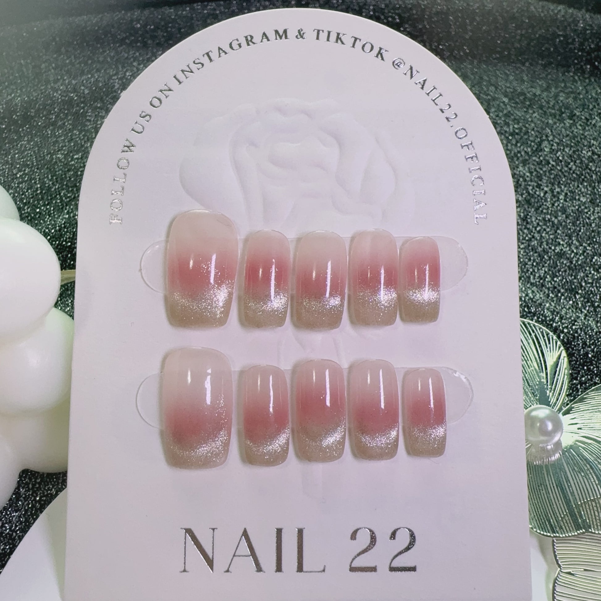 Ombre Red French Tip - False nails - Nail 22 Official