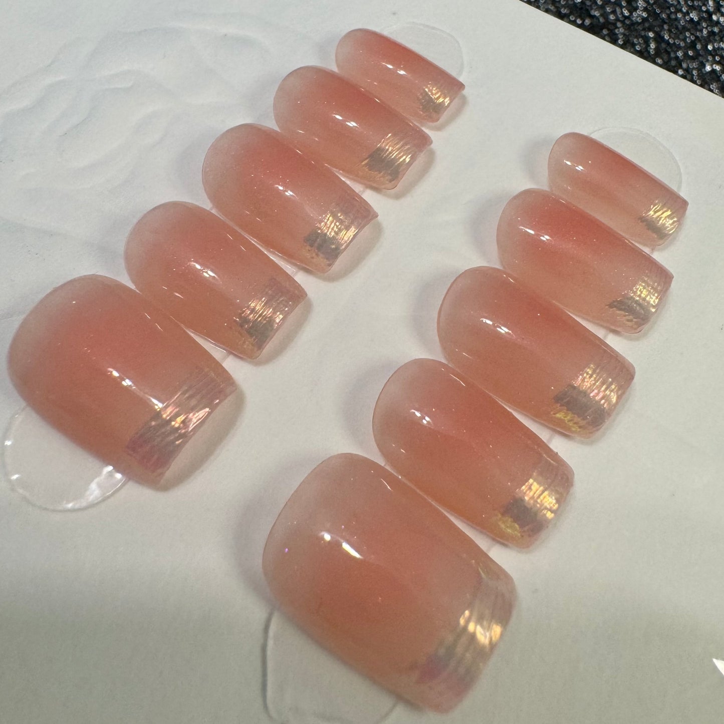 Pink Sunset - False nails - Nail 22 Official