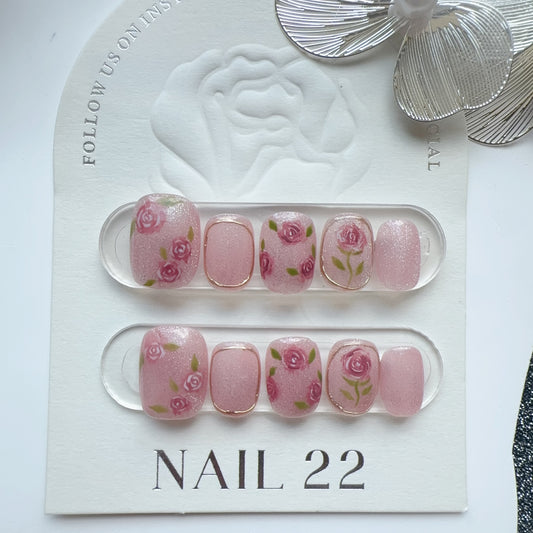 Sparkling Rose - False nails - Nail 22 Official