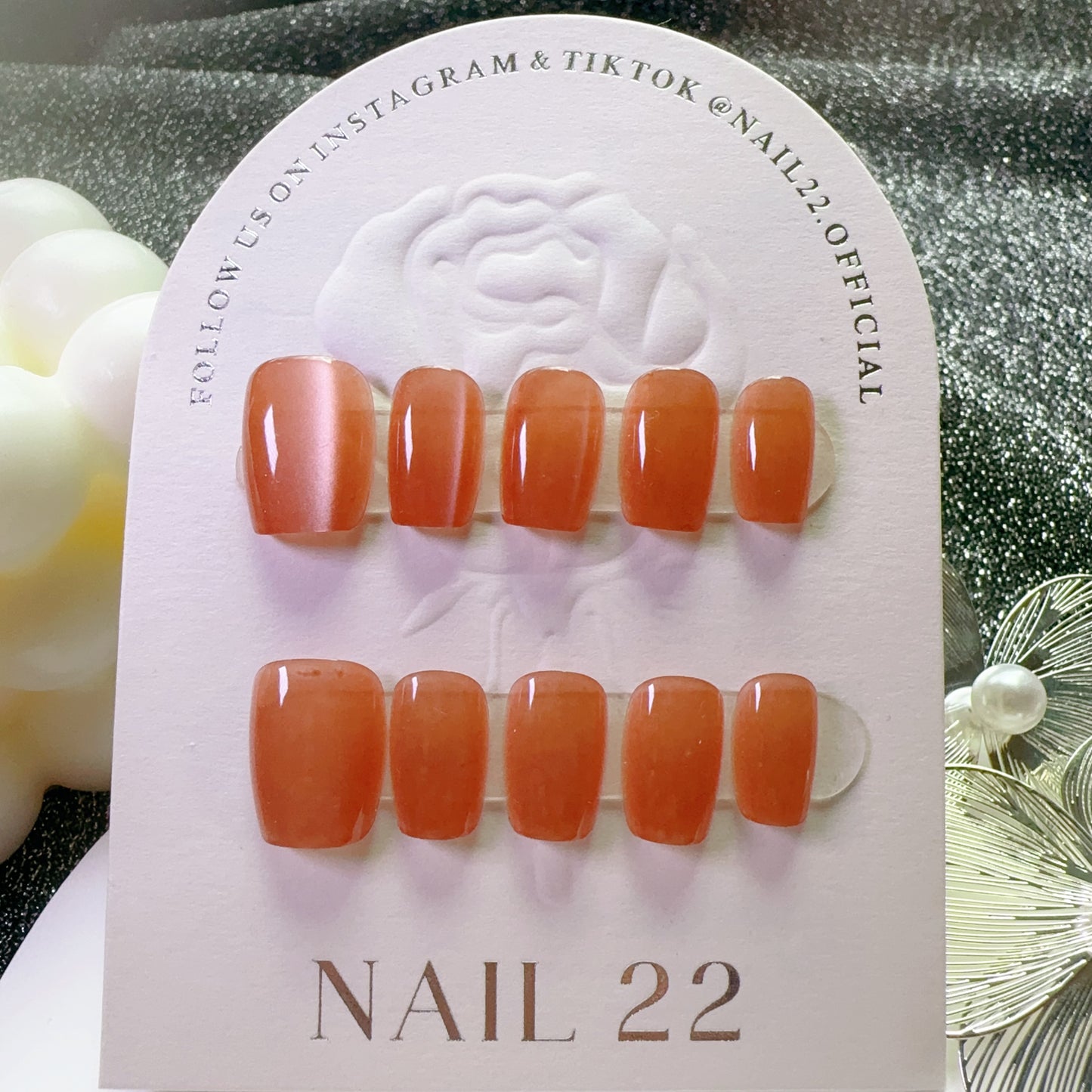 Sunset Cateye - False nails - Nail 22 Official