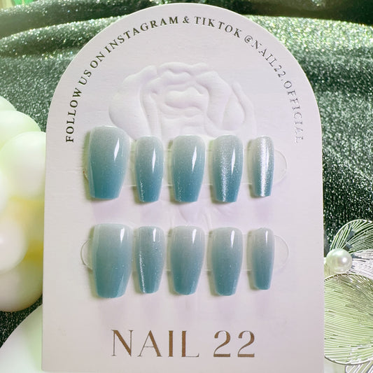 Mermaid Cateye - False nails - Nail 22 Official