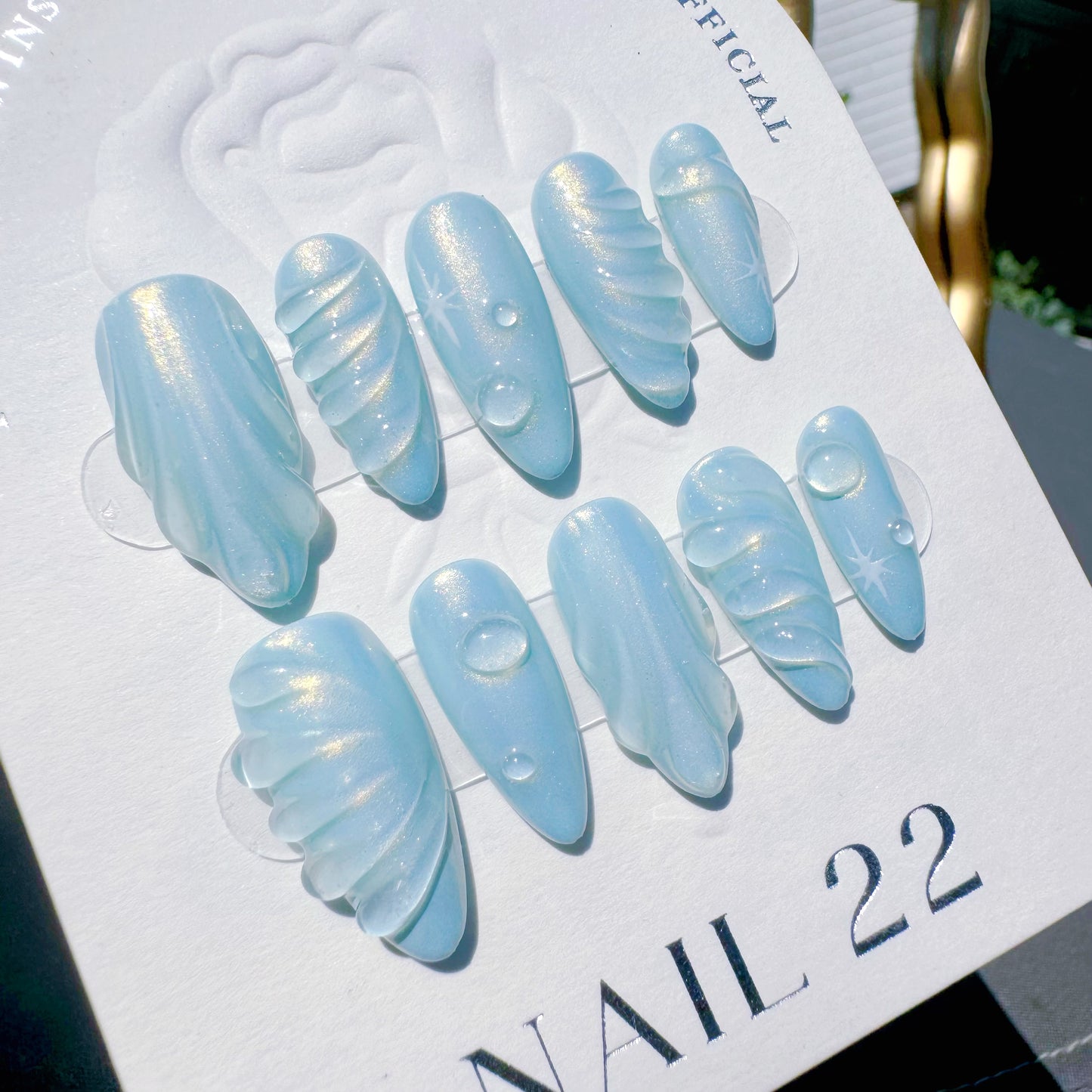 Mermaid Blue - False nails - Nail 22 Official