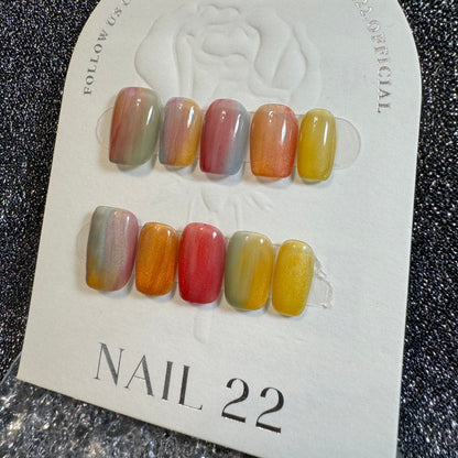 Rainbow Pop - False nails - Nail 22 Official