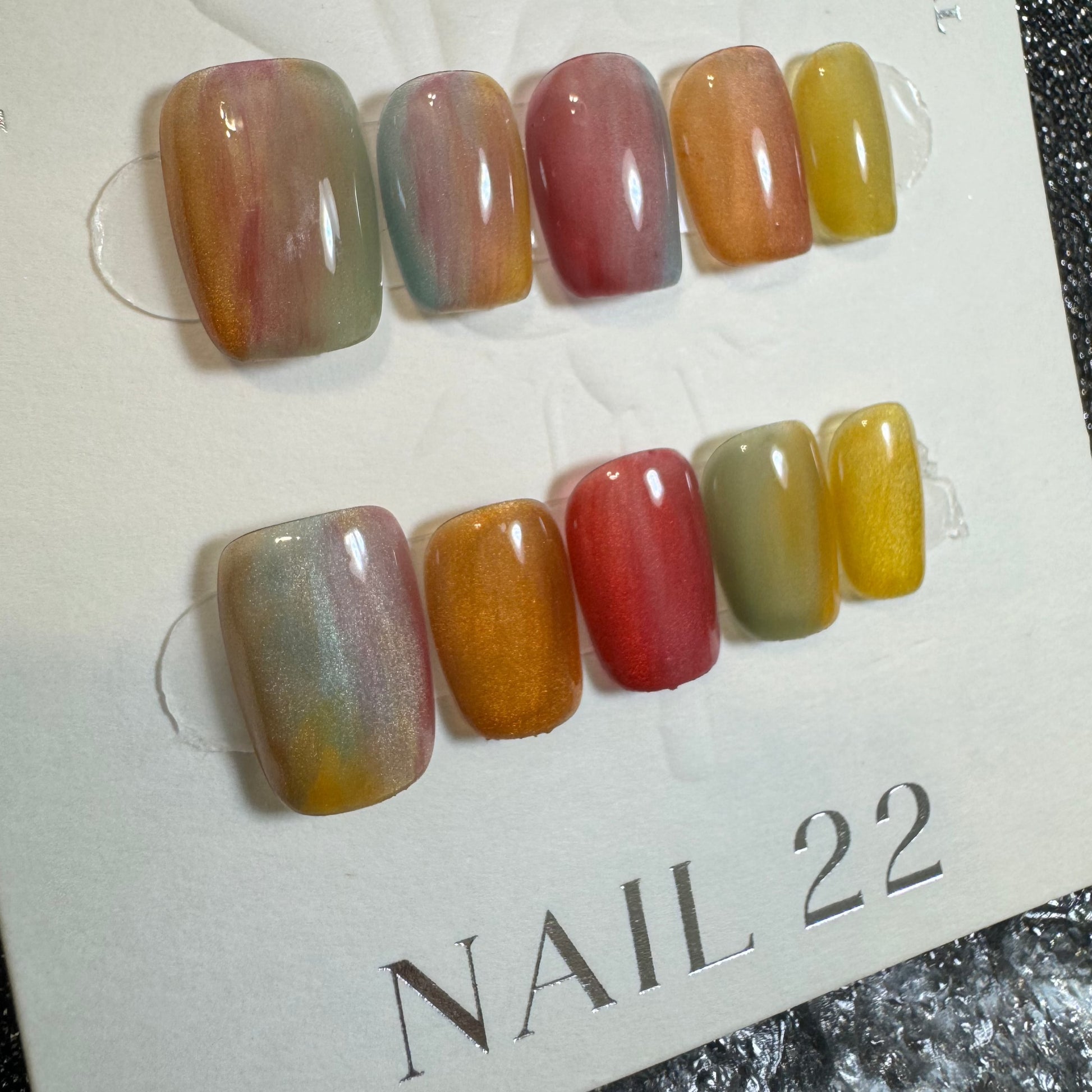 Rainbow Pop - False nails - Nail 22 Official