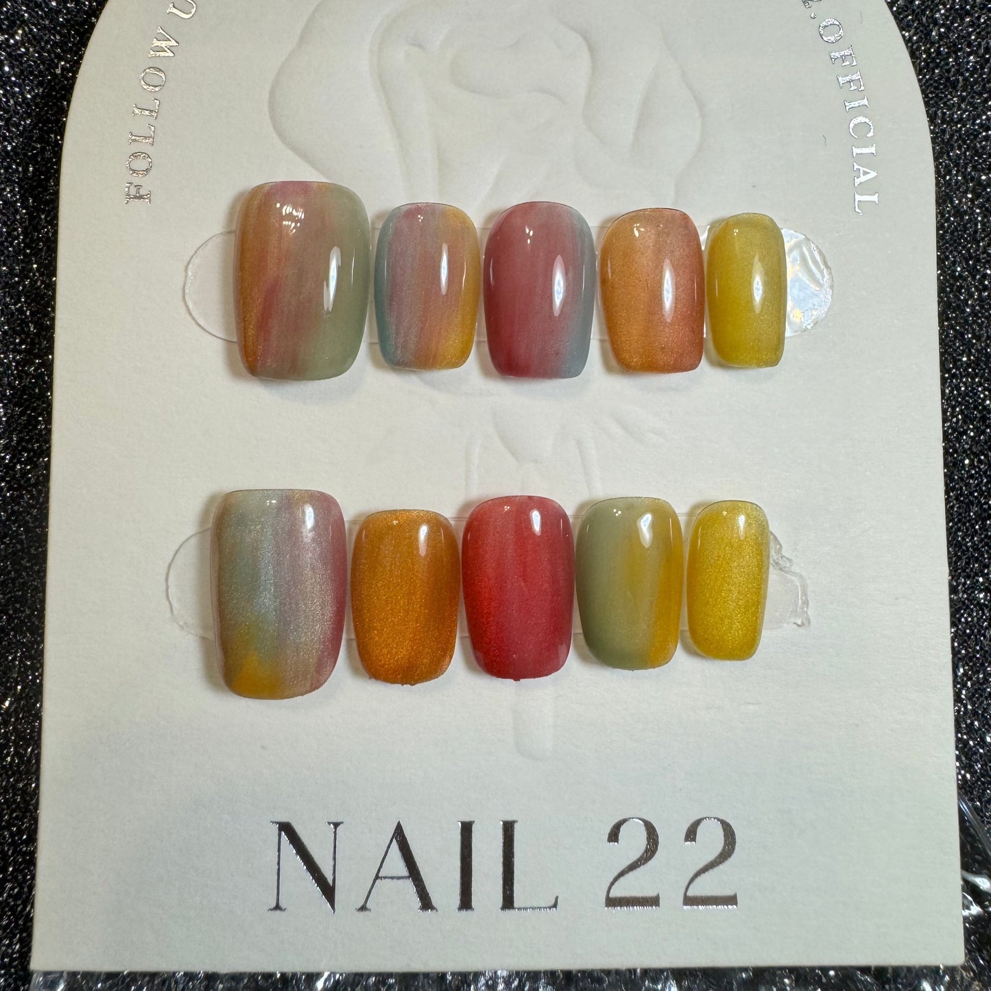 Rainbow Pop - False nails - Nail 22 Official