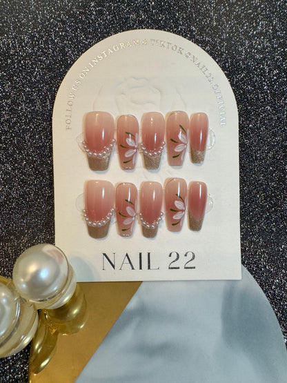 Pearl Necklace - False nails - Nail 22 Official