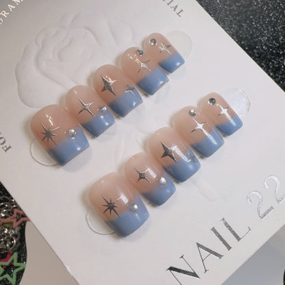 Blue Nudes - False nails - Nail 22 Official