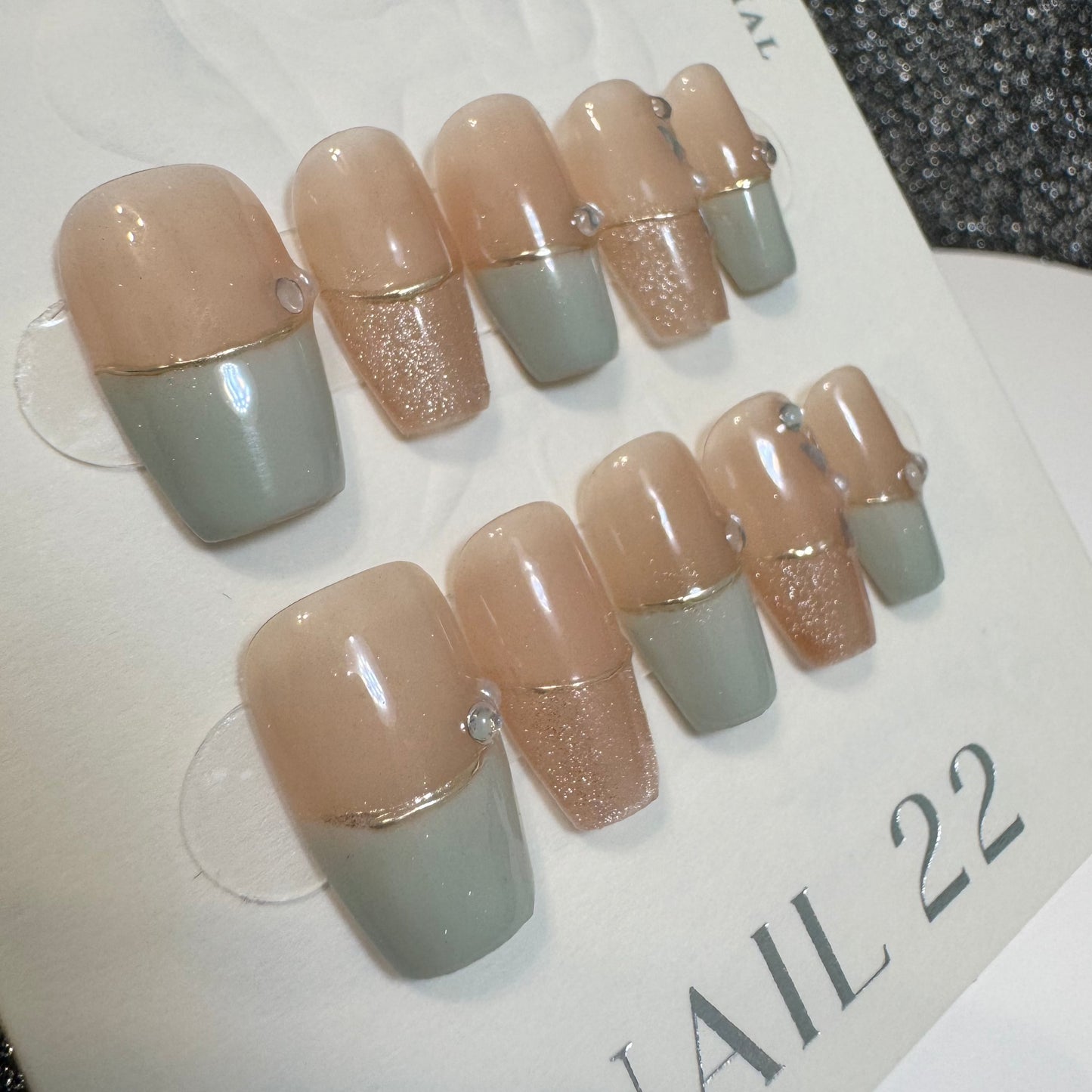 Jade Nudes - False nails - Nail 22 Official