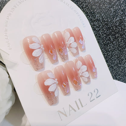 Floral Pink - False nails - Nail 22 Official