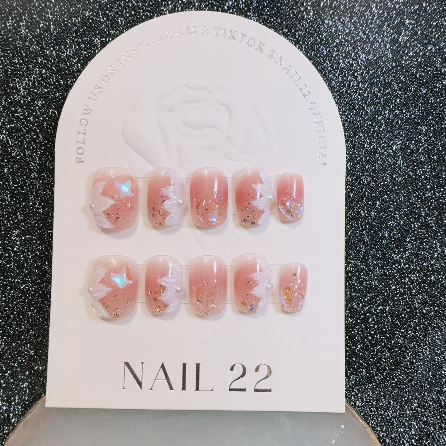 Floral Pink - False nails - Nail 22 Official