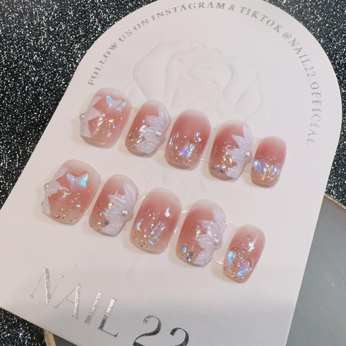 Floral Pink - False nails - Nail 22 Official