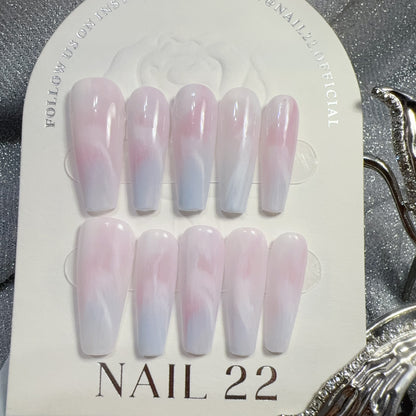 Watercolour - False nails - Nail 22 Official