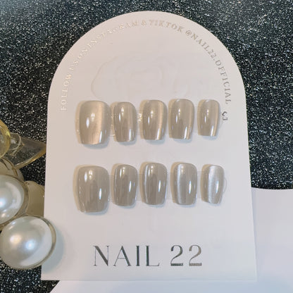 Silver Chrome - False nails - Nail 22 Official