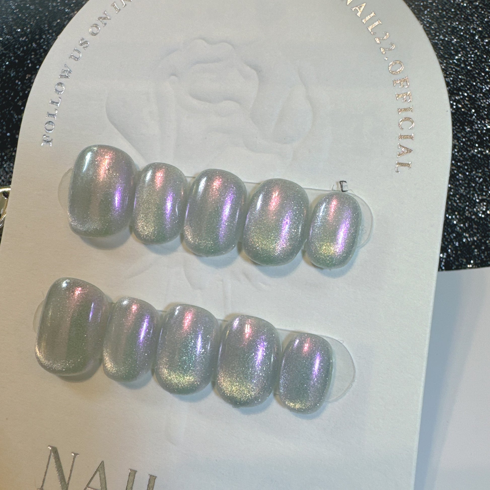 Silver Cateye - False nails - Nail 22 Official