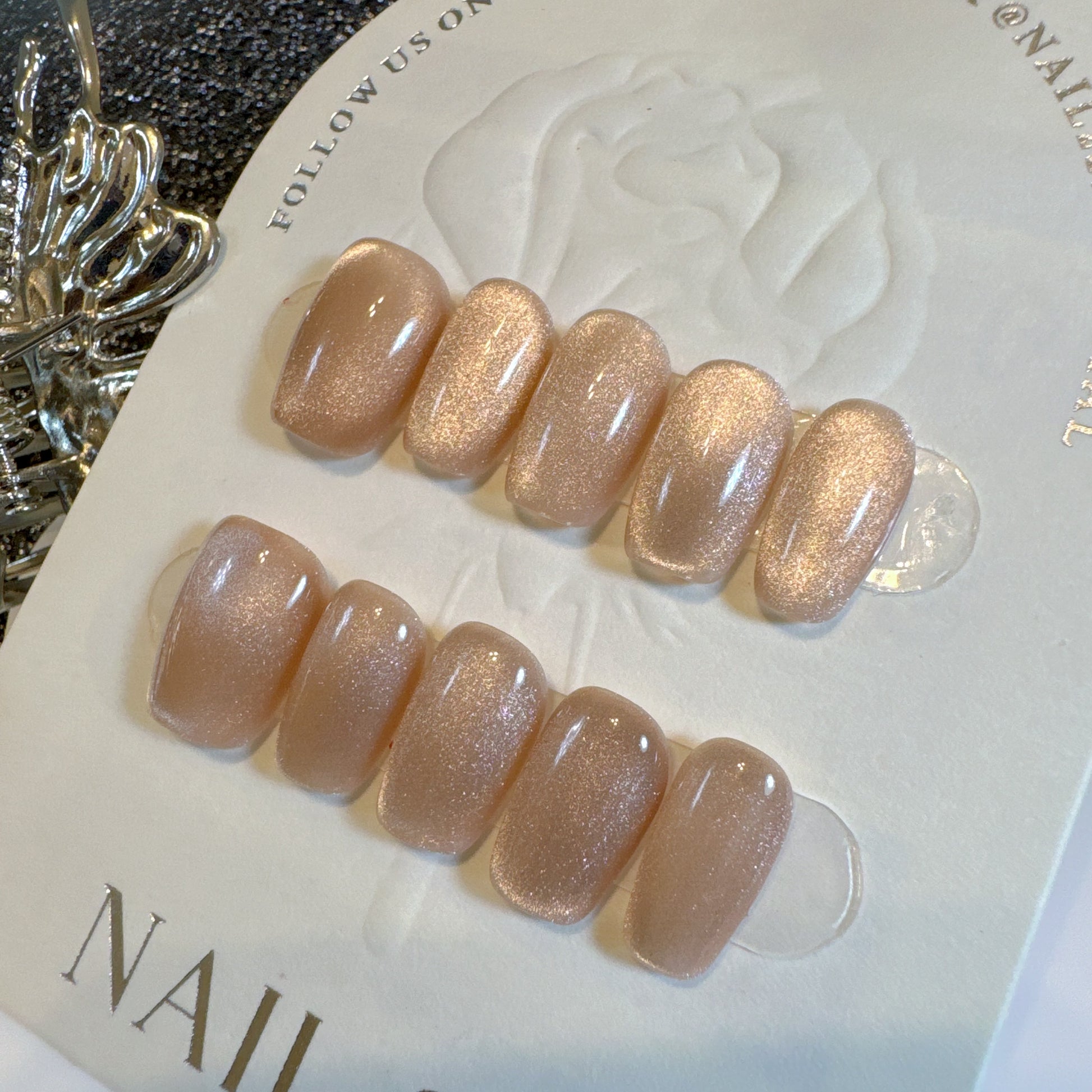 Nude Cateye - False nails - Nail 22 Official