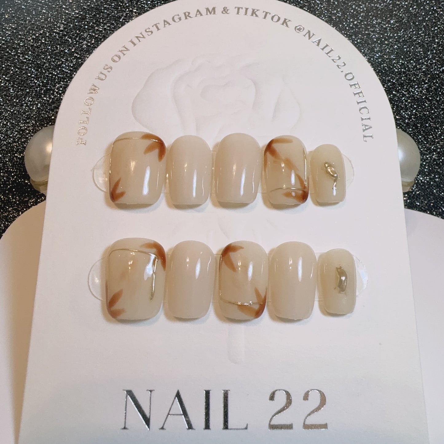 Maple - False nails - Nail 22 Official