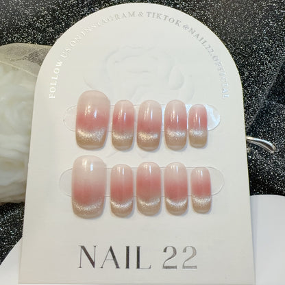 Ombre Red French Tip - False nails - Nail 22 Official