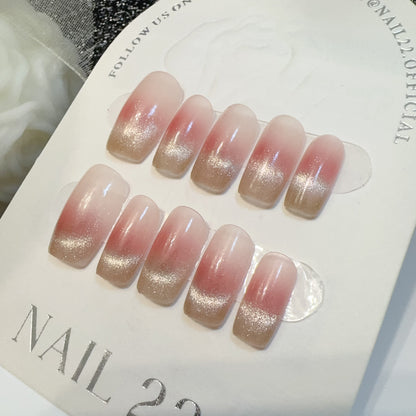 Ombre Red French Tip - False nails - Nail 22 Official