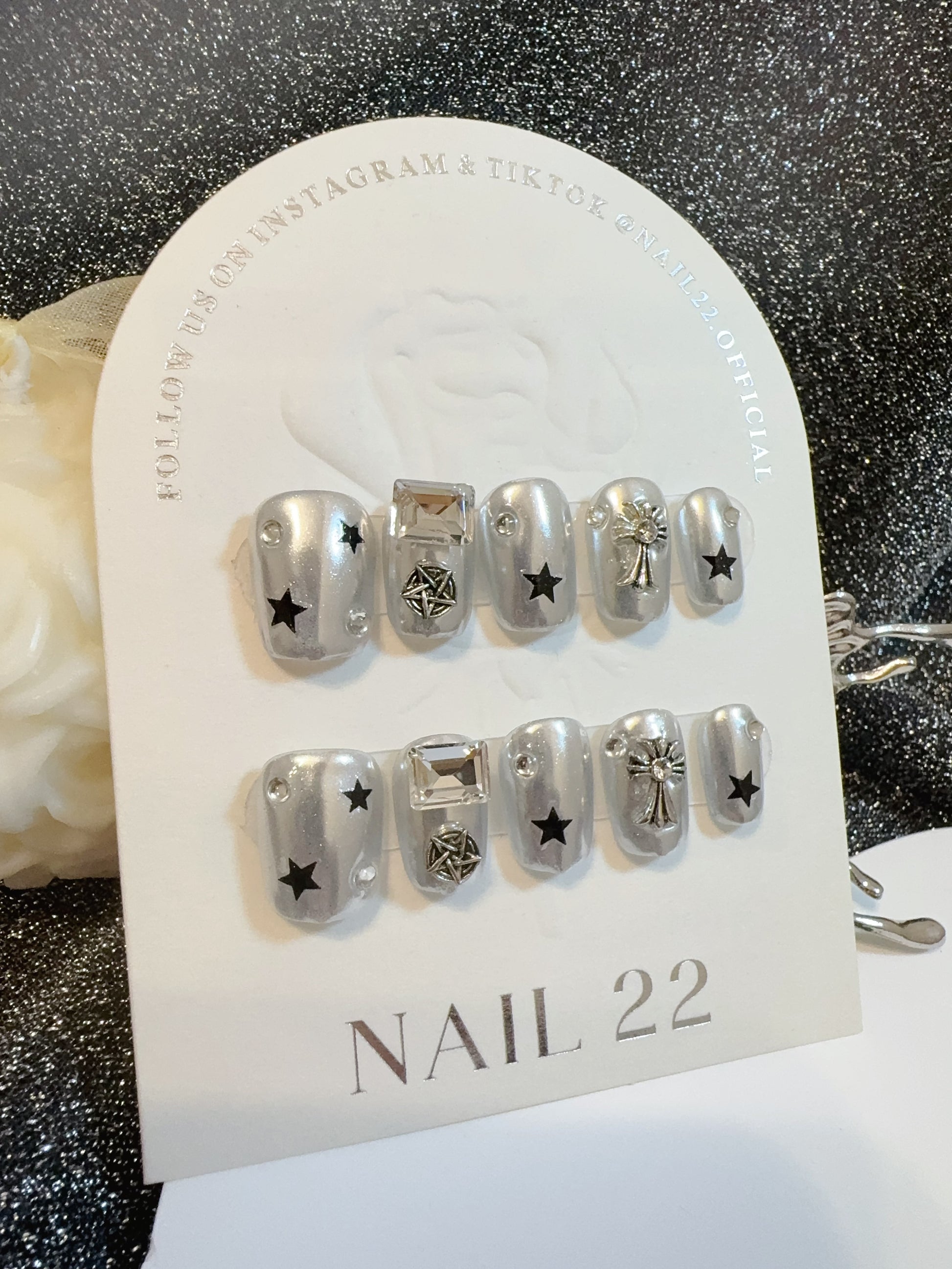 Silver Stone - False nails - Nail 22 Official