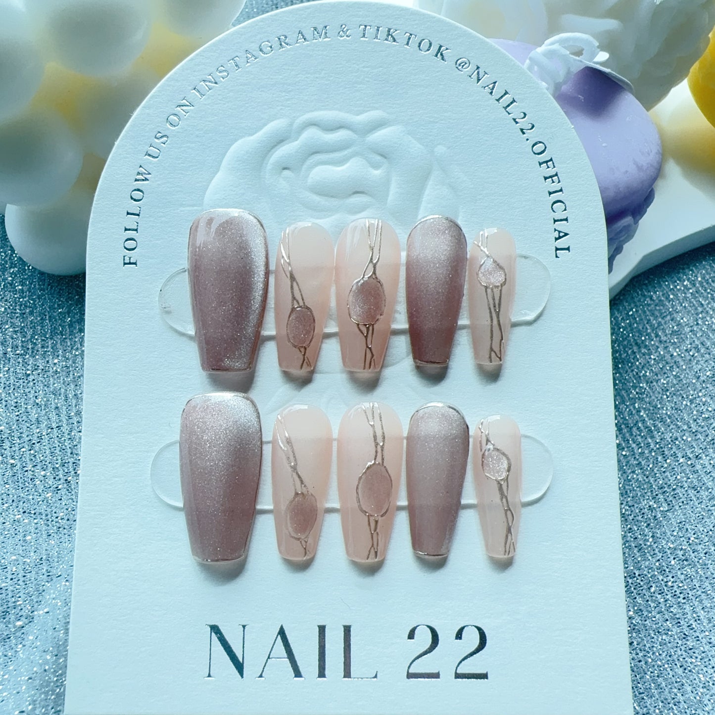 Pink Opal - False nails - Nail 22 Official