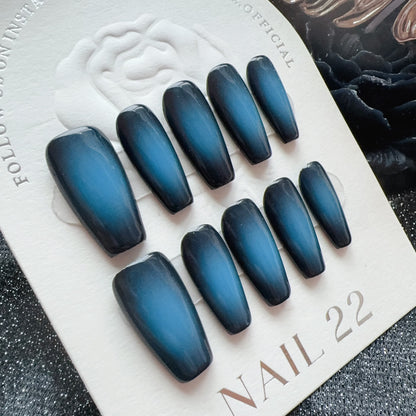 Rock N Roll Azure - False nails - Nail 22 Official