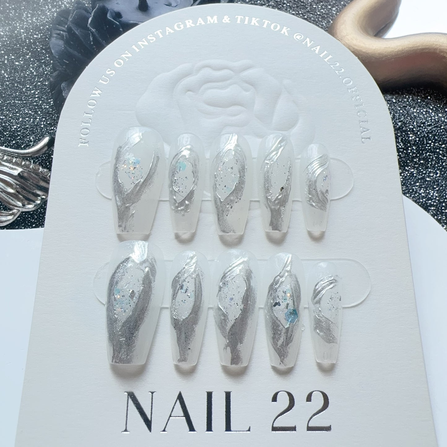 Arctic Glacier - False nails - Nail 22 Official